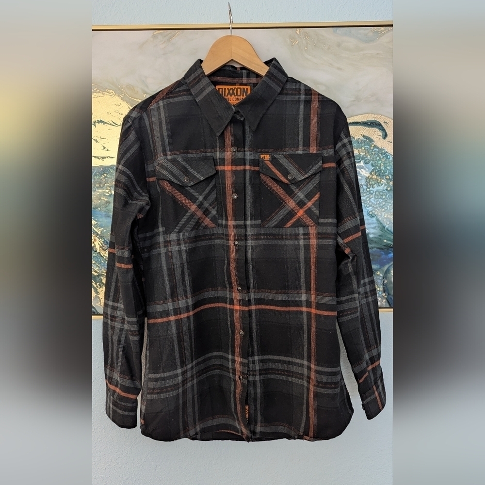 Fox X Dixxon Flannel Company "FOX "Pearl Snap Woman's Shirt Sz XL